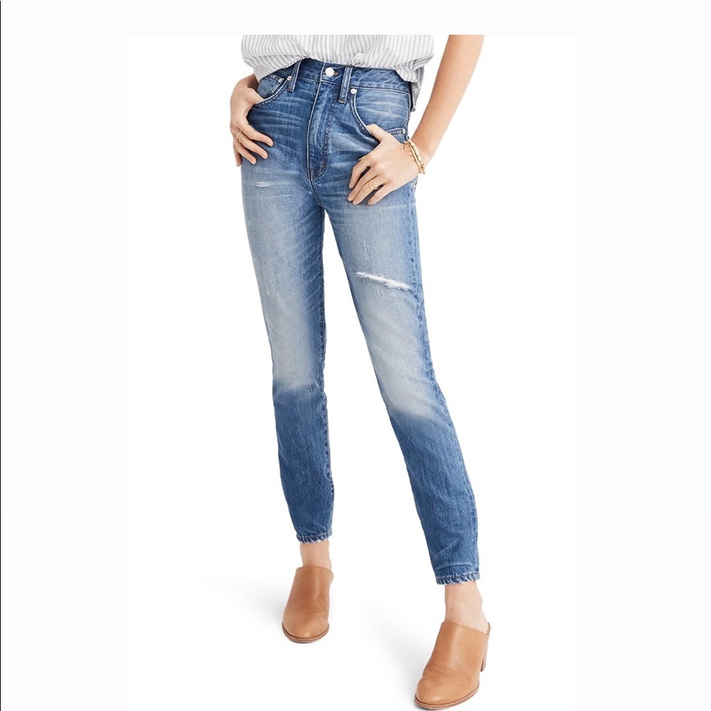 Madewell rigid skinny jeans denim